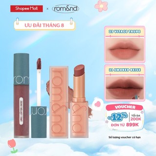 Combo Son kem lì Romand Zero Velvet Tint + Son Thỏi Romand Zero Matte Lipstick
