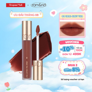 [Rom&nd] [Màu 1-9] Son kem lì, mịn mượt như nhung Hàn Quốc Romand Milk Tea Velvet Tint 4.4g