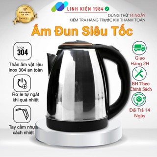 Ấm siêu tốc Inox loại lớn 1,8L hâm sôi siêu nhanh - Bình siêu tốc inox tốt cho tình trạng sức khỏe người sử dụng
