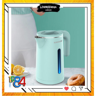 Ấm siêu tốc sun.house 1.8L -Bình đun nước cao cấp inox 2 lớp1.8L