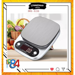 Cân điện tử mini 3kg/0.1g dùng trong nhà bếp