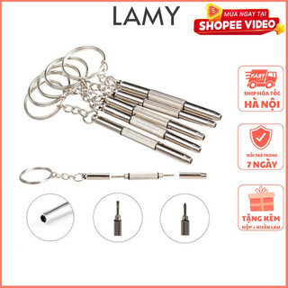 Tua vít mini vặn kính, đồng hồ, điện thoại - Tua vít đa năng 2 chiều kèm móc khóa