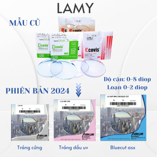 1 cặp Tròng kính cận, kính đổi màu, chống xước, tia uv và ánh sáng xanh - Cắt mắt kính cận loạn theo yêu cầu