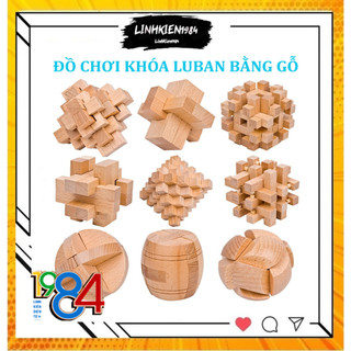 Đồ chơi trí tuệ khóa luban bằng gỗ