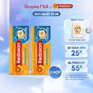 Bộ 2 Viên sủi bổ sung Vitamin C, D, và Kẽm Redoxon Triple Action 10 viên/Hộp