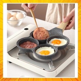 Chảo vân đá chiên trứng 4 ngăn