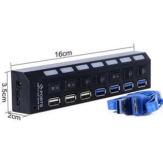 Hub USB 7 port - 3.0 có công tắc