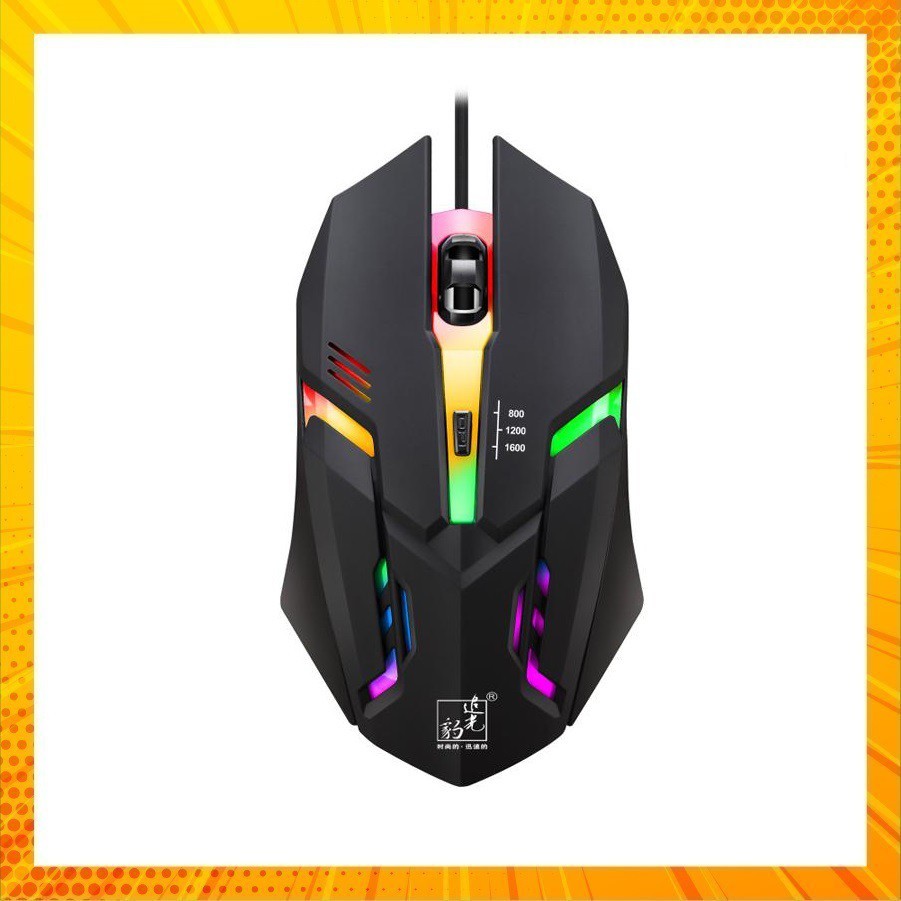 Chuột Game K2 Đèn led 7 màu tự thay đổi