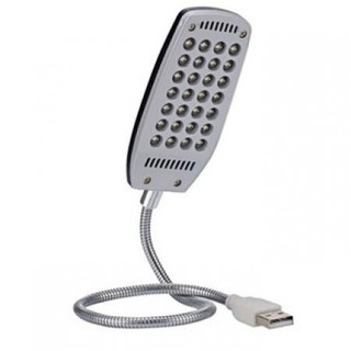 Đèn Led 28 Bóng Siêu Sáng Để Bàn Nguồn USB Thân Hợp Kim Uốn Dẻo