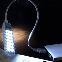 Đèn Led 28 Bóng Siêu Sáng Để Bàn Nguồn USB Thân Hợp Kim Uốn Dẻo