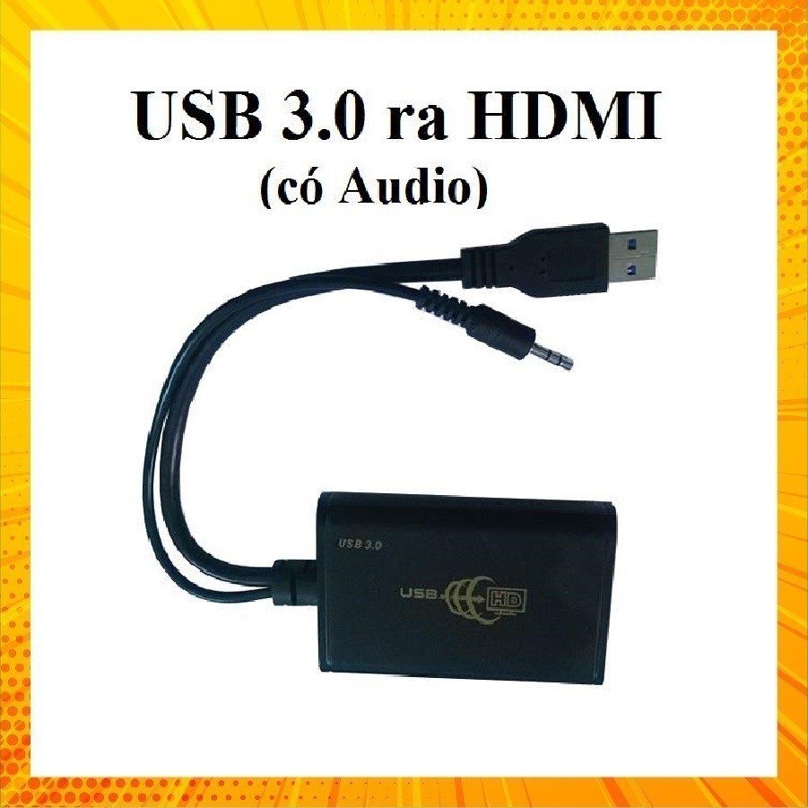 Cáp Chuyển USB 3.0 ra HDMI có Audio