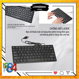 Bàn phím Mini K1000 USB - Full Box- Chất Lượng Tốt, Kiểu Dáng Nhỏ Gọn
