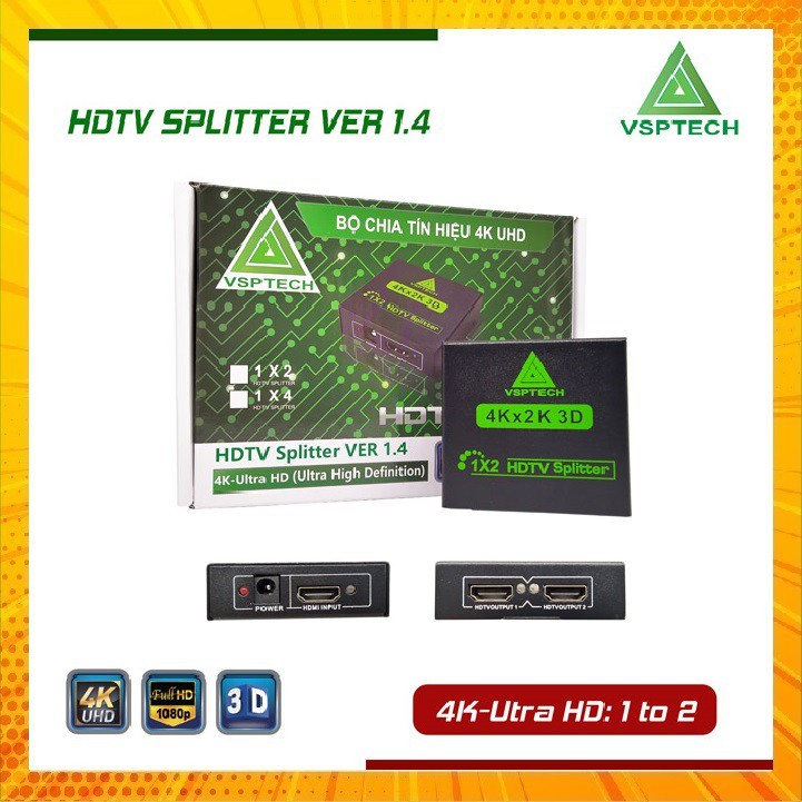 Hub Chia HDMI 1 ra 2