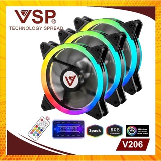 Bộ kit 3 fan v206/v206b led rgb