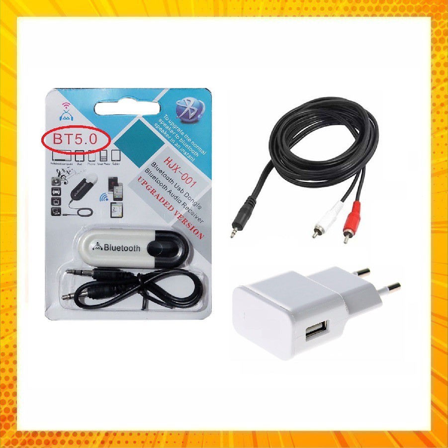 Bộ thu Bluetooth HJX-001 dành cho loa, amply, phiên bản nâng cấp Bluetooth 5.0