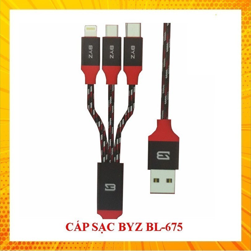 CÁP SẠC 3 ĐẦU BYZ BL-675