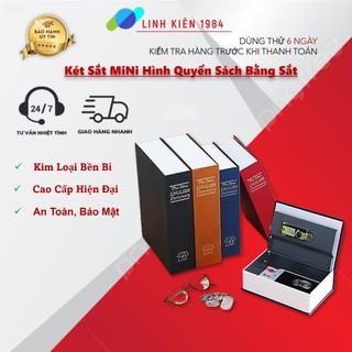 Két sắt hình quyển sách 18x11.5x5.5cm