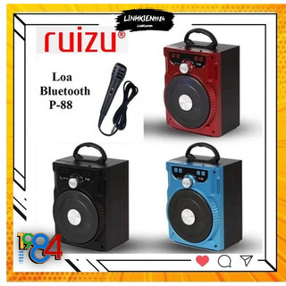 Loa Kéo Bluetooth P88 P89 KIOMIC Tặng Kèm Micro Hát Karaoke Cực Hay - Loa Di Dong