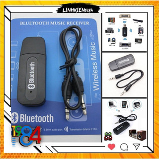 USB tạo bluetooth kết nối âm thanh (Xanh đen)