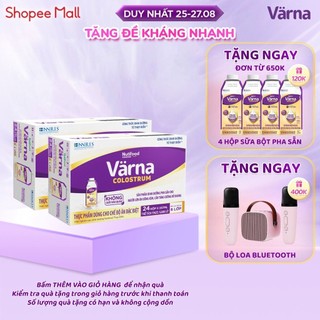 Combo 2 Thùng sữa bột pha sẵn Värna Colostrum (24 hộp giấy x 237ml) - Sữa non cho người lớn, Tăng đề kháng nhanh