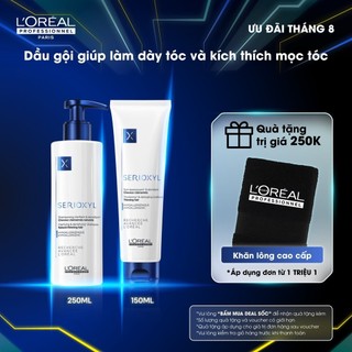 Combo gội xả giúp làm dày và kích thích mọc tóc L'Oréal Professionnel Serioxyl
