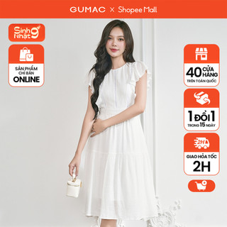 Đầm xòe phối dây ren thời trang gumac lde0704