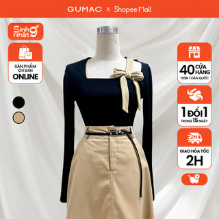 Áo phối nơ cổ thời trang gumac late0827