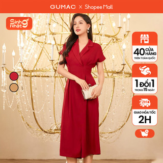 Đầm suông bâu danton thời trang gumac de01062