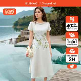 Đầm a cổ cách điệu thời trang gumac de04042