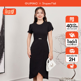 Đầm tulip cổ tròn thời trang gumac dd12048