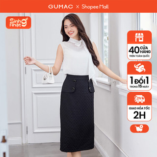 Chân váy phối tà gumac vd12015