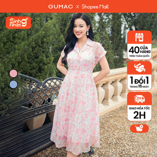 Đầm xòe cổ danton dd11015 thời trang gumac