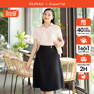 Chân váy phối nút eo thời trang gumac vd07014