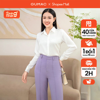 Áo sơ mi lụa gân ad11037 thời trang gumac