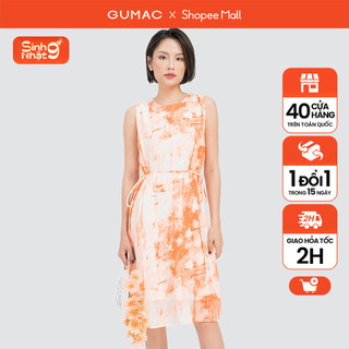 Đầm suông dây rút eo gumac dd04046