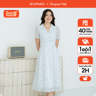 Đầm a xòe bâu danton gumac dd08030
