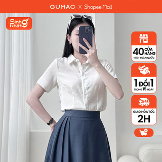 Áo sơ mi xẻ v thời trang gumac ad12058