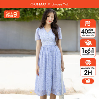 Đầm xòe xếp ly thời trang gumac dd07030