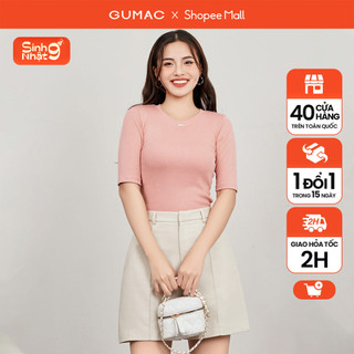 Áo thun nữ phối phụ kiện thời trang gumac atd12049
