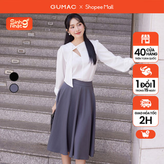 Chân váy basic dáng xòe b4 thời trang gumac bve00014
