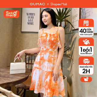 Đầm a mini phối bèo gumac dd04053