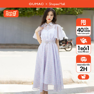 Đầm a midi tay xòe gumac dd08077