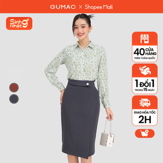 Chân váy bút chì công sở vạt đắp gumac vd03001