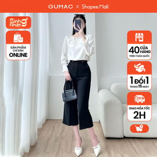 Quần tây nữ dáng lửng nữ thiết kế ống rộng thời trang GUMAC QE03020 - QE06004
