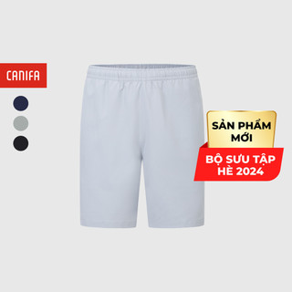 Quần short active nam CANIFA quần thể thao chất liệu polyester thoải mái vận động 8BS24S023