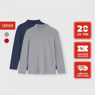 Combo 2 áo giữ nhiệt bé trai CANIFA dài tay cổ cao giữ ấm tốt 2IS23W001