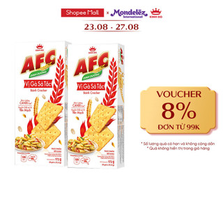 Combo 2 hộp AFC bánh cracker dinh dưỡng vị Gà Sả Tắc 172g