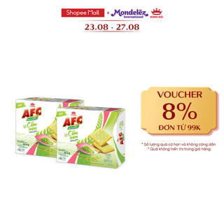 Combo 2 hộp bánh quy dinh dưỡng afc vị cốm non 261.6gr