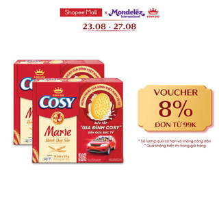 [SĂN QUÀ BẠC TỶ] Combo 2 hộp Bánh quy sữa COSY KINH ĐÔ Marie, hộp 336g
