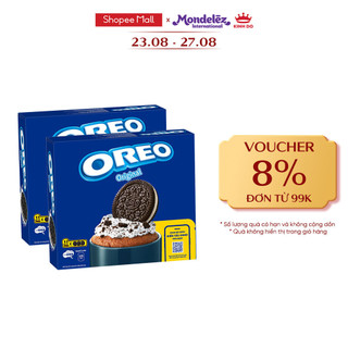 Bánh quy OREO vị vani, combo 2 hộp x 303.6g